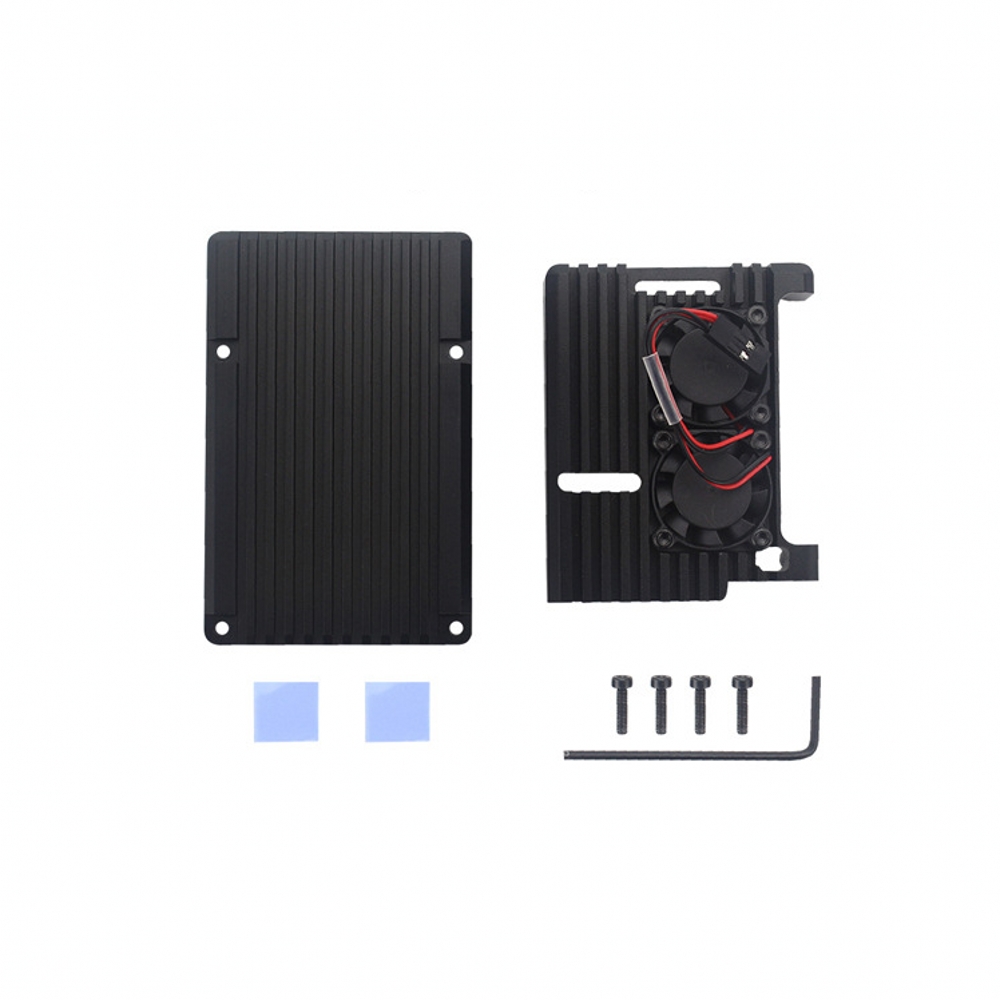 Pi 4 Case - غلاف ألومنيوم لـ Raspberry Pi 4