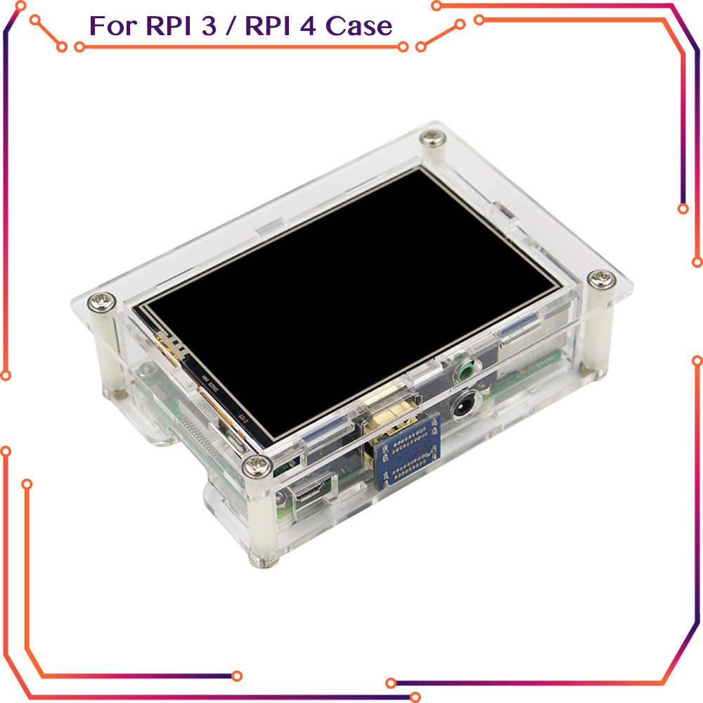 Pi 4 Case - حافظة أكريليك لراسبيري بي ، غلاف