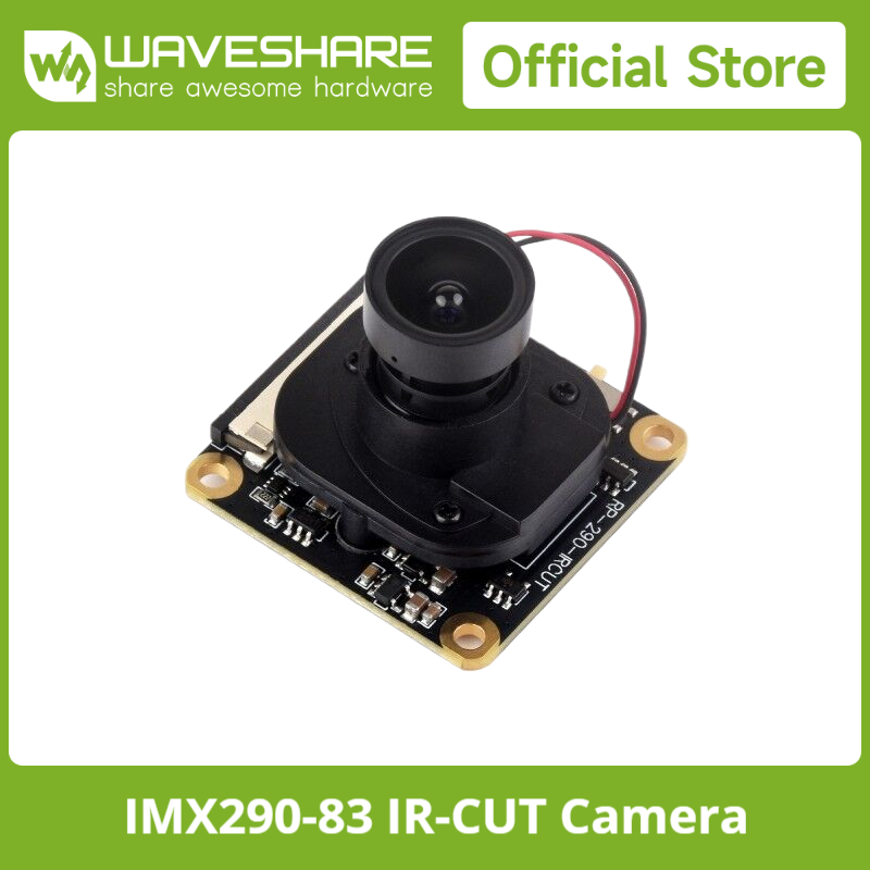 Raspberry Pi Global Shutter Camera Imx296 - كاميرا Waveshare IMX290-83 مع فلتر IR-CUT،