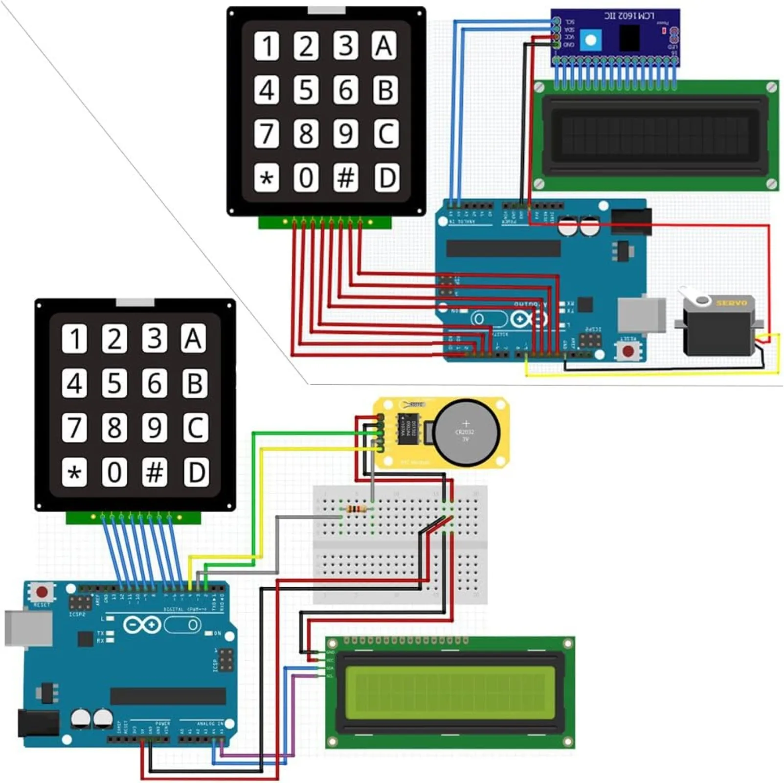 لوحة مفاتيح غشائية مصفوفة 4×4  - مراجعة Arduino Kit وسعره