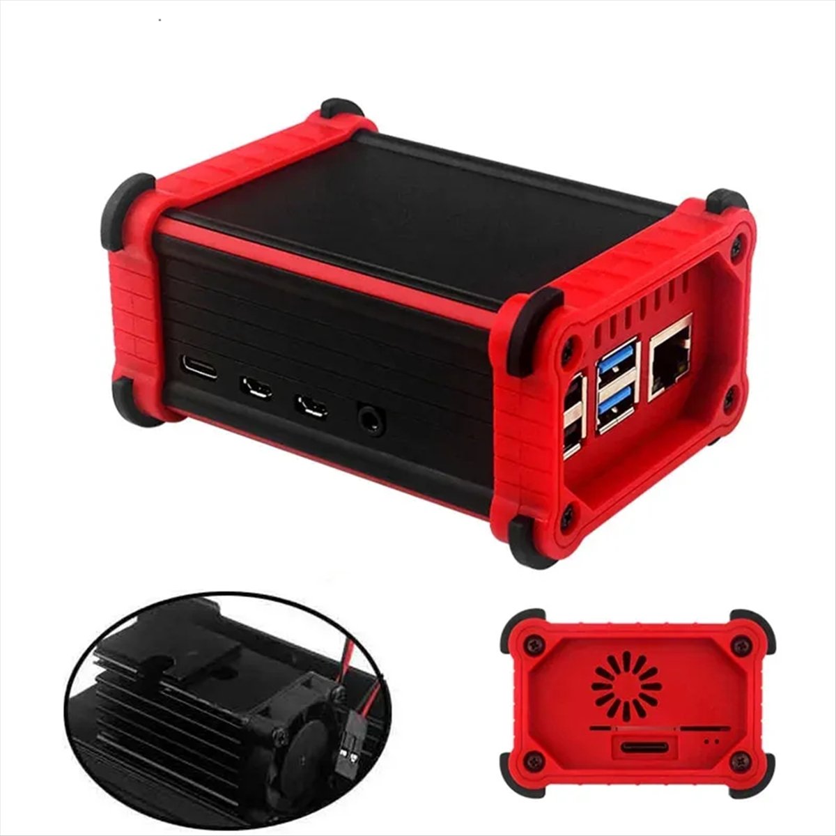 T1032C-غطاء ألومنيوم لـ Pi 4 م - مراجعة Pi 4 Case وسعره