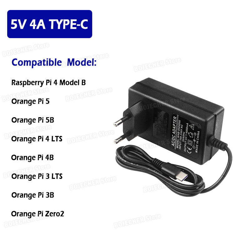 شاحن USB C بقوة 5 فولت و4 أمبي - مراجعة Pi Power Supply وسعره