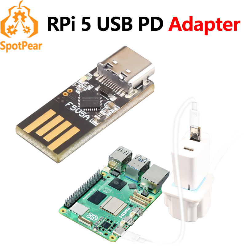 محول طاقة USB A/C صغير من نوع  - مراجعة Pi Power Supply وسعره