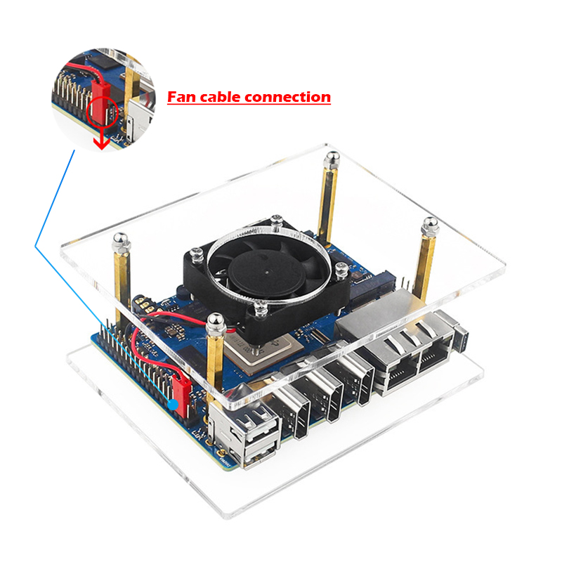 مجموعة حافظة عنقودية مكونة من  - مراجعة Pi 4 Case وسعره
