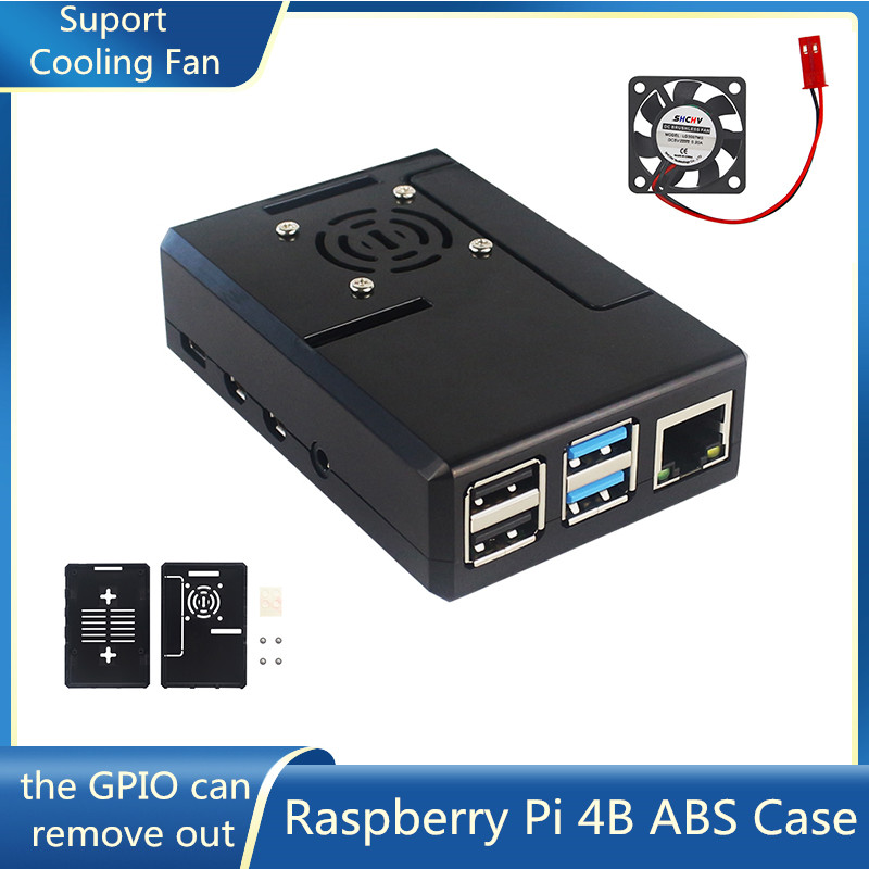 غطاء بلاستيكي أسود من نوع ABS  - مراجعة Pi Cooler وسعره
