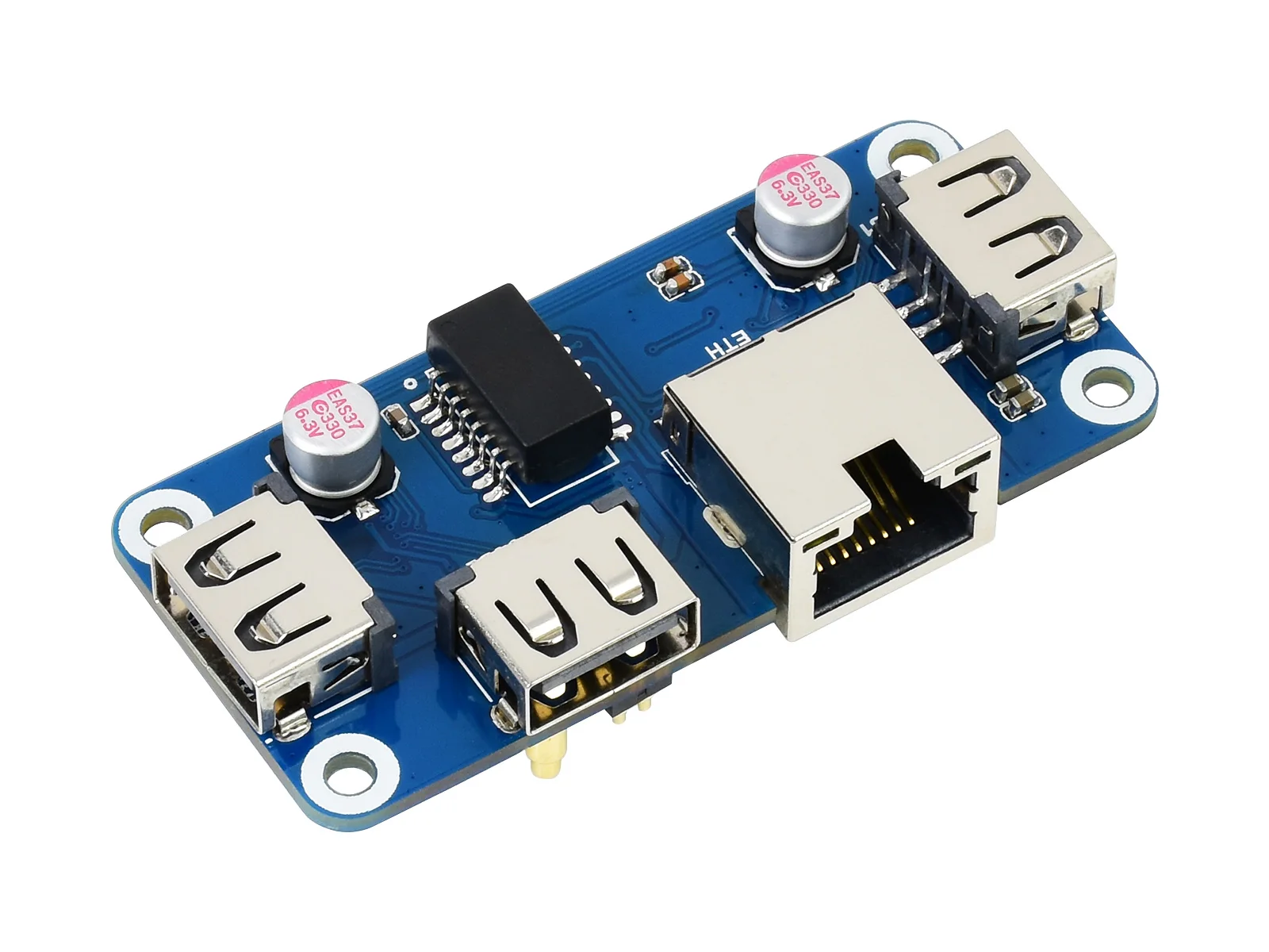 Waveshare إيثرنت / USB HUB HAT - مراجعة Pi Zero وسعره