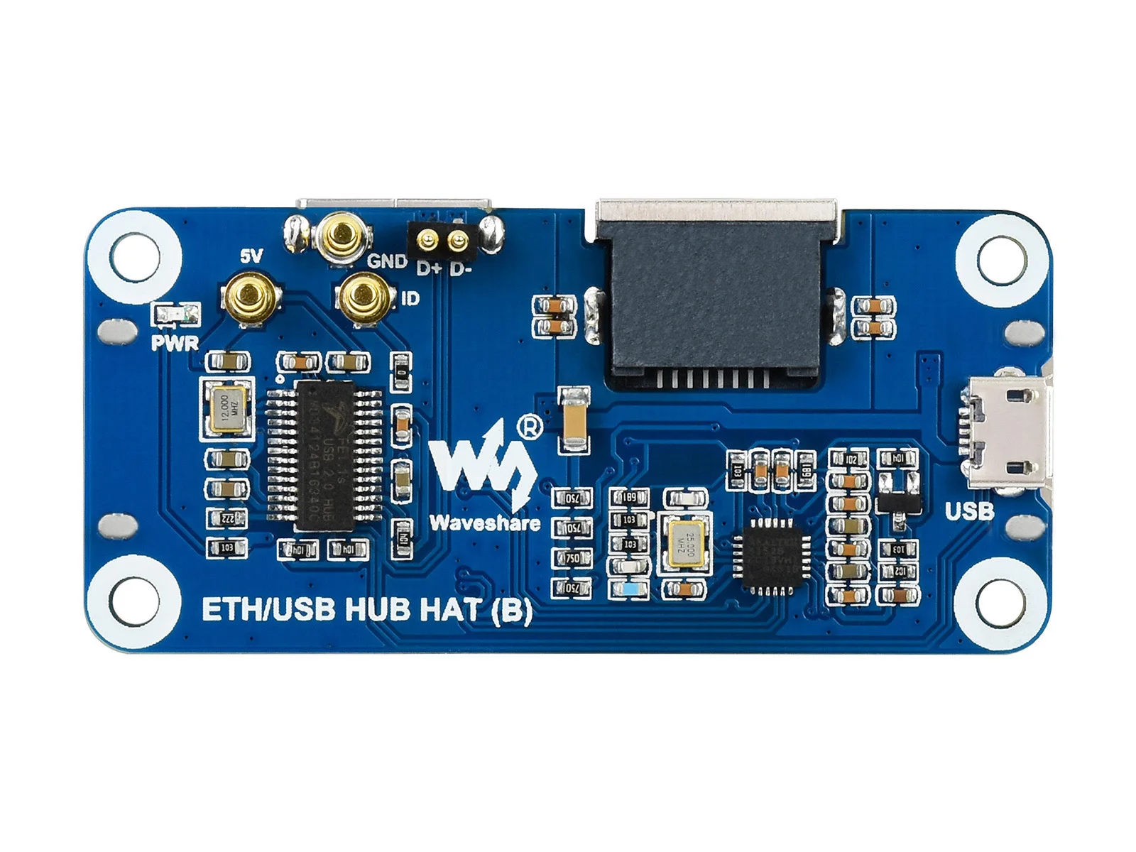 Waveshare إيثرنت / USB HUB HAT - مراجعة Pi Zero وسعره